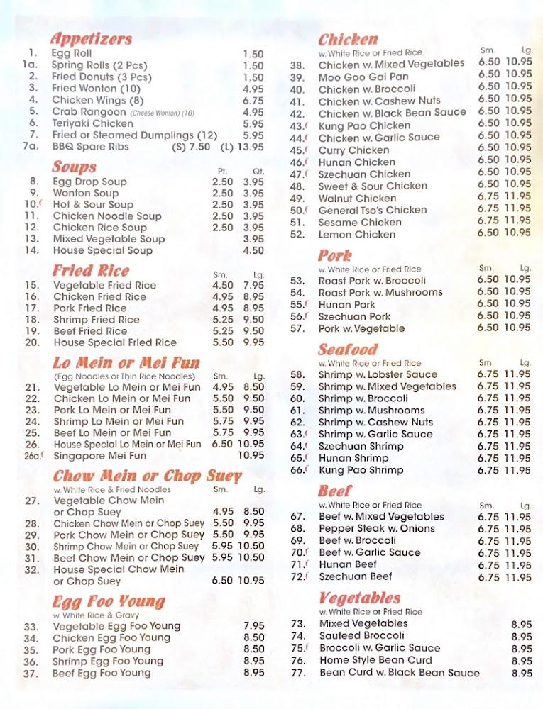 Panda Gourmet Buffet Menu image 1